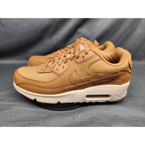 Nike Boys Air Max 90 (GS) Sneakers Leather Flax White Size 6.5 NEW NO BOX! - Picture 6 of 11